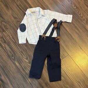 Ralph Lauren White and Navy Kids Matching Set